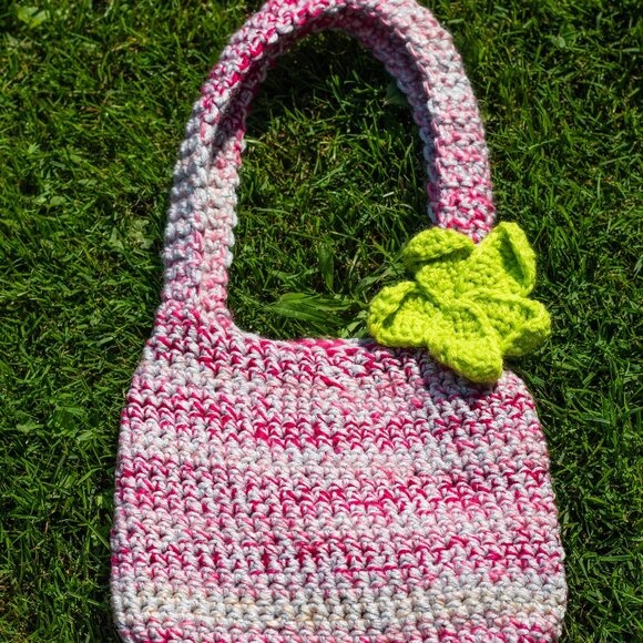 Textile Temptations Handbags - 'Carrie' Handmade Crochet Shoulder Bag :